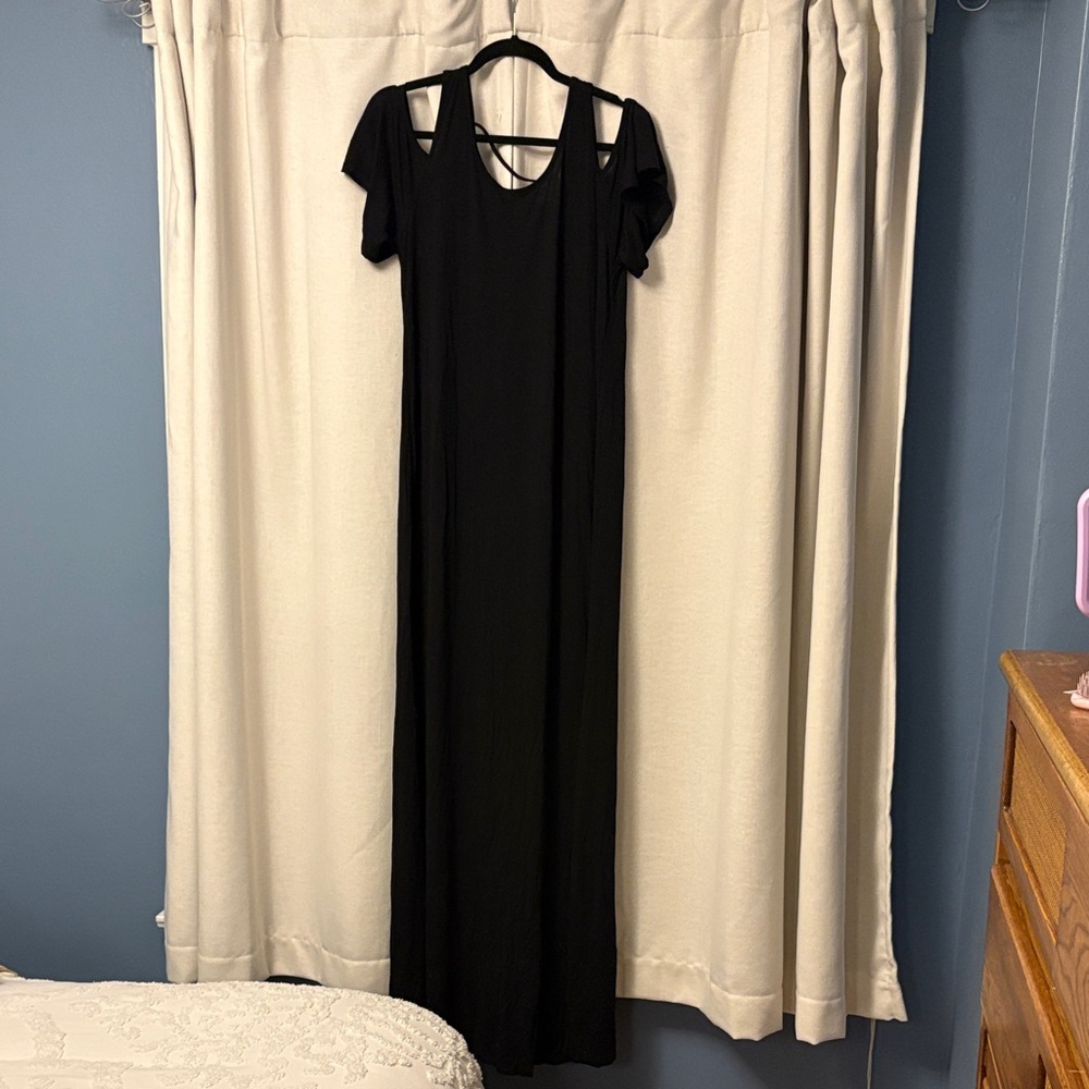 Sweet Pea Classic Black Maxi Dress